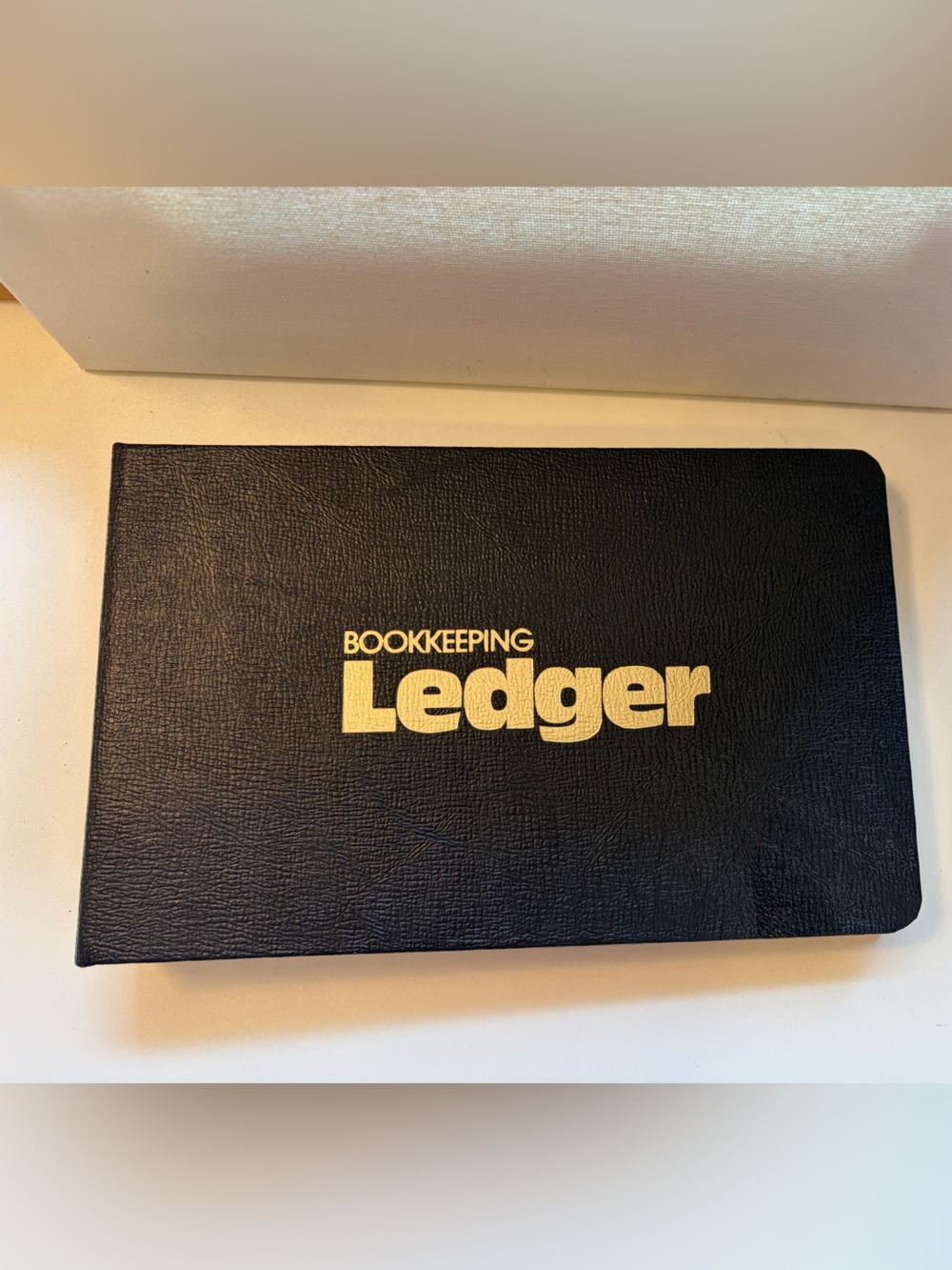 Bookkeeping Ledger Notebook - Black National Brand 63-453 w/Filler made in USA